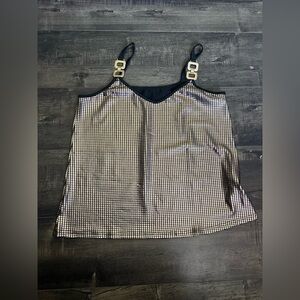 Elegant Black and White Women's Top